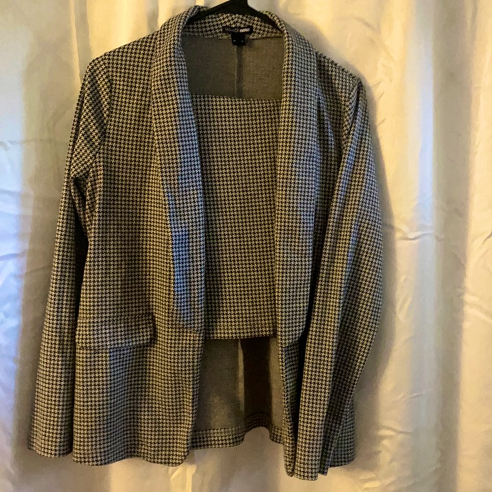 Black and white skirt and jacket